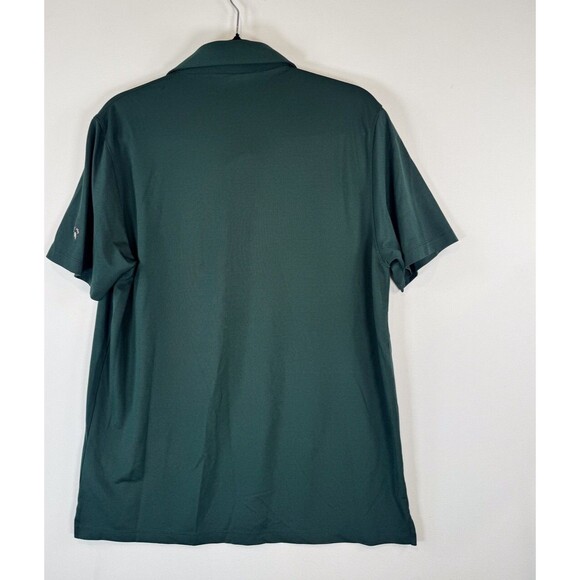 G/Fore Men Polo Shirt Green Classic Short Sleeve Performance Golf Stretch Medium - Picture 9 of 10